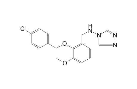 4H-1,2,4-triazol-4-amine, N-[[2-[(4-chlorophenyl)methoxy]-3-methoxyphenyl]methyl]-
