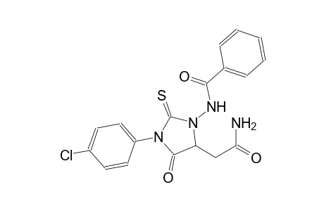 N-[5-(2-amino-2-oxoethyl)-3-(4-chlorophenyl)-4-oxo-2-thioxo-1-imidazolidinyl]benzamide