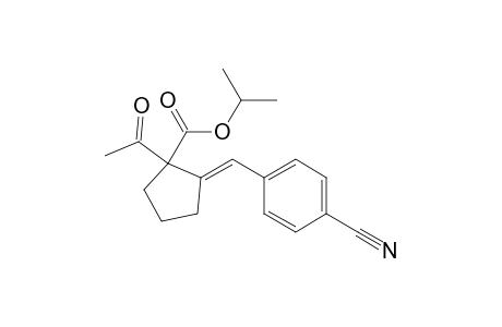 (E)-isopropyl 1-acetyl-2-(4-cyanobenzylidene)cyclopentanecarboxylate