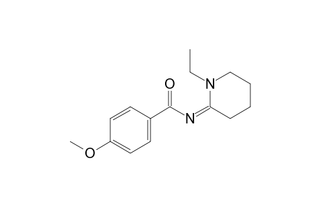 1-Ethyl-2-[N-(4-methoxybenzoyl)imino]piperidine