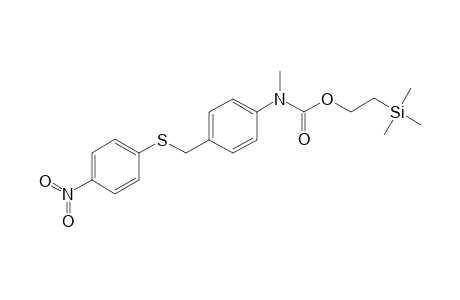 2-(Trimethylsilyl)ethyl N-methyl-N-[(4'-(p-nitrophenylthiomethyl]phenyl]-carbamate
