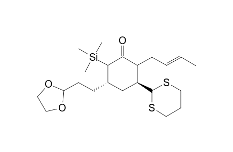 (3S,5S)-2-[(E)-but-2-enyl]-5-[2-(1,3-dioxolan-2-yl)ethyl]-3-(1,3-dithian-2-yl)-6-trimethylsilyl-1-cyclohexanone