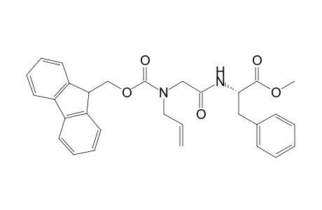 (2S)-2-[[2-[allyl(9H-fluoren-9-ylmethoxycarbonyl)amino]acetyl]amino]-3-phenyl-propionic acid methyl ester