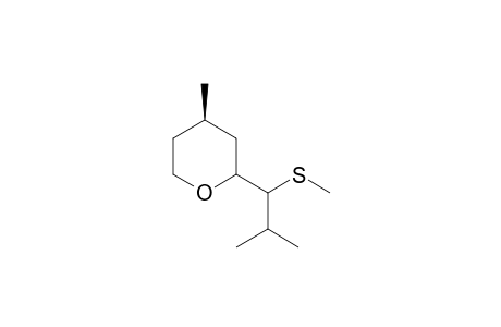 4-Methyl-2-(2-methyl-1-methylsulfanyl-propyl)tetrahydropyran