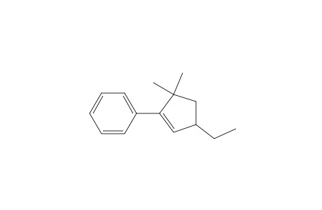 Benzene, (3-ethyl-5,5-dimethyl-1-cyclopenten-1-yl)-