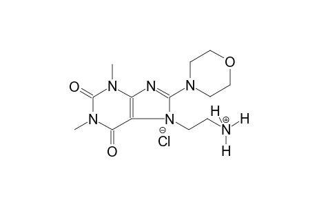 1H-purine-7-ethanaminium, 2,3,6,7-tetrahydro-1,3-dimethyl-8-(4-morpholinyl)-2,6-dioxo-, chloride