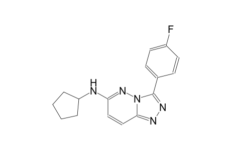 [1,2,4]triazolo[4,3-b]pyridazin-6-amine, N-cyclopentyl-3-(4-fluorophenyl)-
