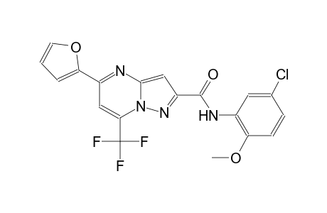 N-(5-chloro-2-methoxyphenyl)-5-(2-furyl)-7-(trifluoromethyl)pyrazolo[1,5-a]pyrimidine-2-carboxamide