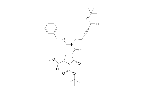 (3-rac,5R)-1-(tert-Butylcarbonyl)-3-{[(N-tert-butoxycarbonyl-N-(4-methoxybenzyl)but-3-yn-1-yl]carbamoyl}-2-pyrrolidinone-5-carboxylic acid methyl ester