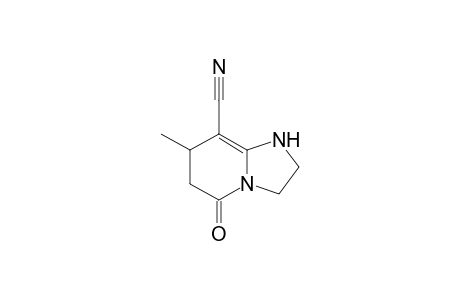 5-Oxo-7-methyl-1,2,3,5,6,7-hexahydroimidazo[1,2-a]pyridine-8-carbonitrile