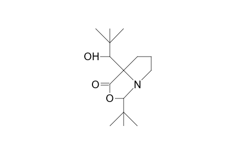 (2R,5R)-2-tert-Butyl-5-(1-hydroxy-neopentyl)-1-aza-3-oxa-bicyclo(3.3.0)octan-4-one