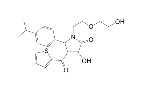 3-hydroxy-1-[2-(2-hydroxyethoxy)ethyl]-5-(4-isopropylphenyl)-4-(2-thienylcarbonyl)-1,5-dihydro-2H-pyrrol-2-one