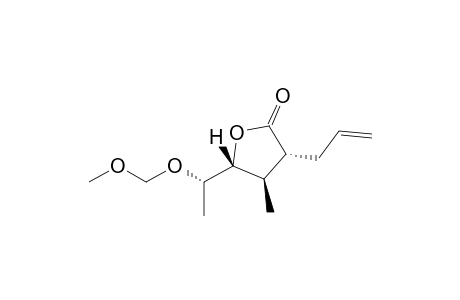 (3R,4R,5R,1'S)-3-Allyl-5-[1'-((methoxy)methoxy)ethyl]-4-methyl-3,4-dihydro-2(5H)-furanone