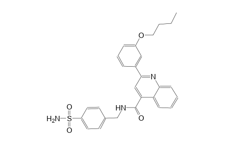N-[4-(aminosulfonyl)benzyl]-2-(3-butoxyphenyl)-4-quinolinecarboxamide