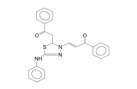 3-BENZOYLVINYL-2-BENZOYLMETHYL-5-PHENYLAMINO-1,3,4-THIADIAZOLINE