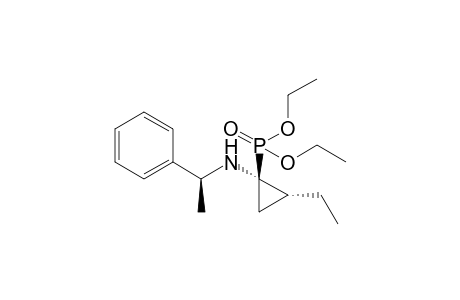 Diethyl (1R,2R,1'S)-2-ethyl-1-(1-phenylethylamino)cyclopropanephosphonate