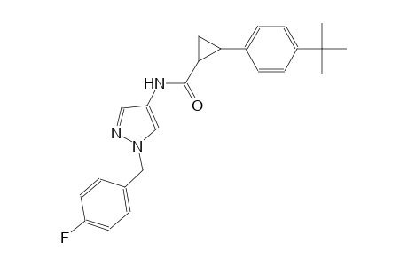 2-(4-tert-butylphenyl)-N-[1-(4-fluorobenzyl)-1H-pyrazol-4-yl]cyclopropanecarboxamide