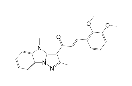 (2E)-3-(2,3-dimethoxyphenyl)-1-(2,4-dimethyl-4H-pyrazolo[1,5-a]benzimidazol-3-yl)-2-propen-1-one