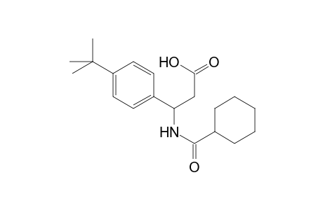 3-(4-tert-butylphenyl)-3-(cyclohexanecarbonylamino)propanoic acid