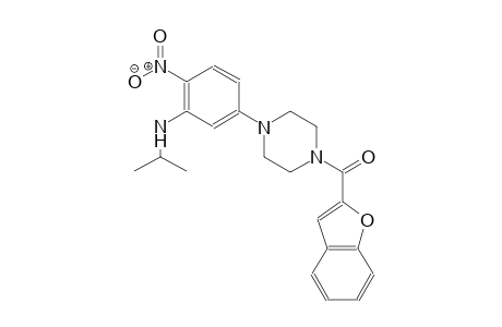 5-[4-(1-benzofuran-2-ylcarbonyl)-1-piperazinyl]-N-isopropyl-2-nitroaniline