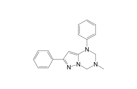 3-methyl-1,7-diphenyl-2,4-dihydropyrazolo[1,5-a][1,3,5]triazine