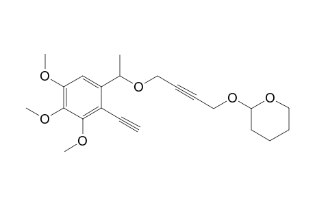 2-((4-(1-(2-ethynyl-3,4,5-trimethoxyphenyl)ethoxy)but-2-yn-1-yl)oxy)tetrahydro-2H-pyran