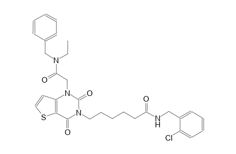 6-(1-{2-[benzyl(ethyl)amino]-2-oxoethyl}-2,4-dioxo-1,4-dihydrothieno[3,2-d]pyrimidin-3(2H)-yl)-N-(2-chlorobenzyl)hexanamide