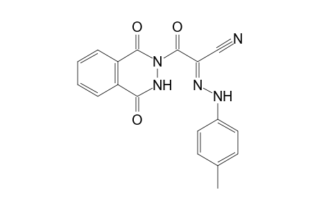 (E)-2-(1,4-dioxo-3,4-dihydrophthalazin-2(1H)-yl)-2-oxo-N-(p-tolyl)acetohydrazonoyl cyanide
