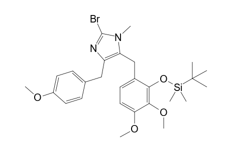 [6-[(2-bromo-3-methyl-5-p-anisyl-imidazol-4-yl)methyl]-2,3-dimethoxy-phenoxy]-tert-butyl-dimethyl-silane