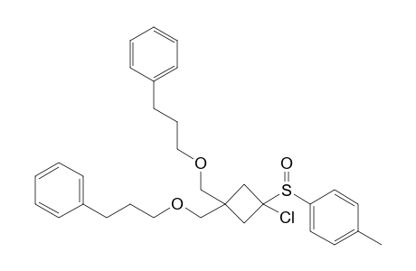 1-[1-Chloro-3,3-bis-(3-phenyl-propoxymethyl)-cyclobutanesulfinyl]-4-methyl-benzene