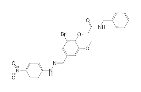 N-benzyl-2-(2-bromo-6-methoxy-4-{(E)-[(4-nitrophenyl)hydrazono]methyl}phenoxy)acetamide