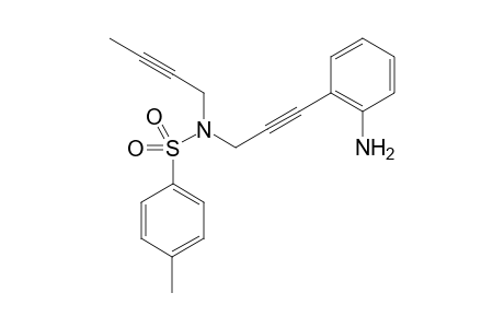 N-[3-(2-aminophenyl)prop-2-ynyl]-N-but-2-ynyl-4-methyl-benzenesulfonamide