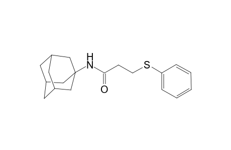 N-(1-Adamantyl)-3-(phenylsulfanyl)propanamide