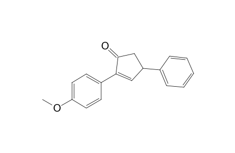 2-(4-Methoxyphenyl)-4-phenyl-2-cyclopenten-1-one