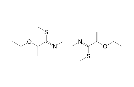 N-METHYL-2-ETHOXY-1-METHYLSULFANYL-2-PROPEN-1-IMINE;MIXTURE_OF_ISOMERS