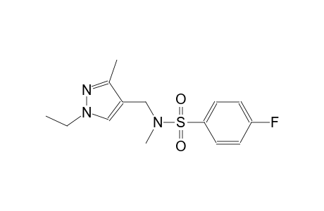 N-[(1-ethyl-3-methyl-1H-pyrazol-4-yl)methyl]-4-fluoro-N-methylbenzenesulfonamide