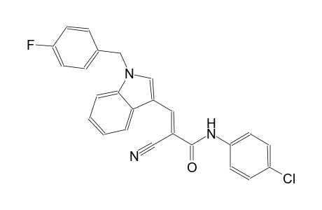 (2E)-N-(4-chlorophenyl)-2-cyano-3-[1-(4-fluorobenzyl)-1H-indol-3-yl]-2-propenamide