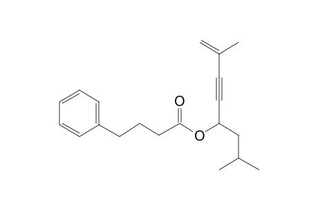 Butyric acid, 4-phenyl-, 2,7-dimethyloct-1-en-3-yn-5-yl ester