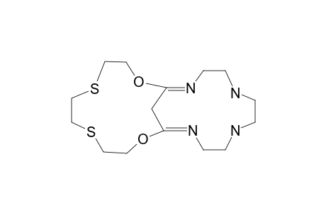 2,11-DIOXA-5,8-DITHIA-13,16,19,22-TETRAAZABICYCLO-[10.10.1]-TRICOSA-1(22),12-DIENE