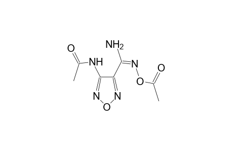 3-acetamido-4-(1-amino-1-acetoxyiminomethyl)furazane