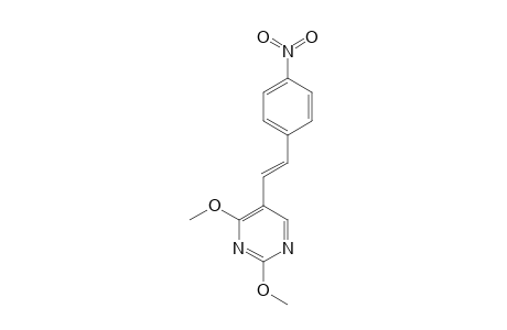 2,4-DIMETHOXY-5-[(E)-2-(4-NITROPHENYL)-ETHENYL]-PYRIMIDINE