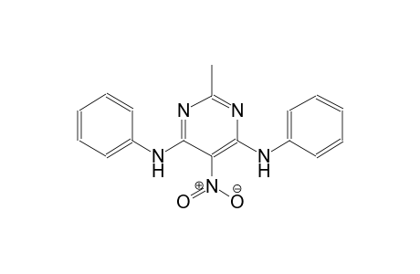4,6-pyrimidinediamine, 2-methyl-5-nitro-N~4~,N~6~-diphenyl-