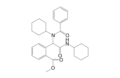 Methyl 2-(2-(cyclohexylamino)-1-(N-cyclohexyl benzamido)-2-oxoethyl)benzoate