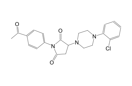 1-(4-acetylphenyl)-3-[4-(2-chlorophenyl)-1-piperazinyl]pyrrolidine-2,5-dione
