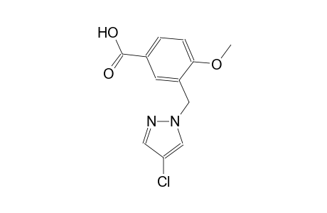 benzoic acid, 3-[(4-chloro-1H-pyrazol-1-yl)methyl]-4-methoxy-