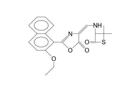 (3R)-3-(<2-Ethoxy-1-naphthyl>-5-oxo-4,5-dihydro-