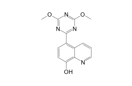 8-(Hydroxy)-5-[2-(4,6-dimethoxy-1,3,5-triazinyl)]quinoline