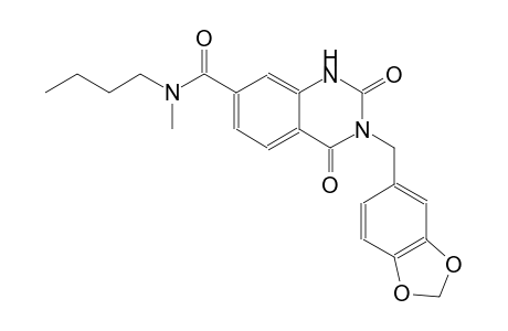 3-(1,3-benzodioxol-5-ylmethyl)-N-butyl-N-methyl-2,4-dioxo-1,2,3,4-tetrahydro-7-quinazolinecarboxamide