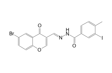 N'-[(E)-(6-bromo-4-oxo-4H-chromen-3-yl)methylidene]-3-iodo-4-methylbenzohydrazide