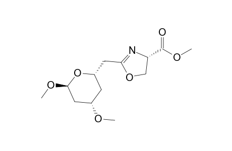 Methyl (4S)-2-{[(2S,4S,6S)-4,6-Dimethoxytetrahydropyran-2-yl]methyl}-4,5-dihydro-1,3-oxazole-4-carboxylate